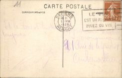 POSTAL ISCED de la VENDIMIA del rosetón norteño del St Nazario de la catedral de Carcasona