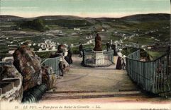 VINTAGE POSTCARD Puy Platform of the Rock of Crow