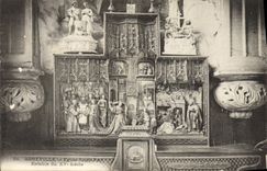 VINTAGE POSTCARD Abbeville Church Saint Paul Retable of the XV E century