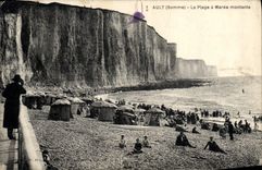 VINTAGE POSTCARD Ault the Beach has rising Maree