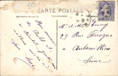 VINTAGE POSTCARD Ault the Beach has rising Maree