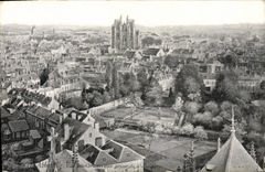VINTAGE POSTCARD Abbeville Panoramic View taken of St Jacques