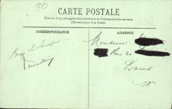 VINTAGE POSTCARD Abbeville the place of the admiral Courbet and the church Vulfran Saint