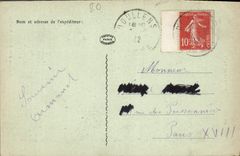 VINTAGE POSTCARD Doullens the Town hall