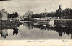 VINTAGE POSTCARD Amiens the Port of Downstream
