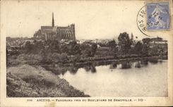 VINTAGE POSTCARD Amiens Panorama Taken Of the Boulevard De Beauville