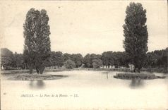 VINTAGE POSTCARD Amiens the Park of Hotoie