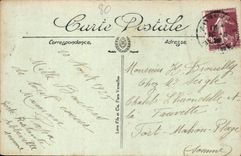 VINTAGE POSTCARD Abbeville the Ledieu Bridge