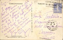VINTAGE POSTCARD Cayeux on Sea boards and cabins