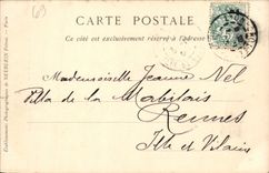 Virgen Lyon de la POSTAL de la VENDIMIA milagrosa de Fourviere