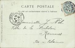 Apse de Lyon de la POSTAL de la VENDIMIA de la iglesia de Fourviere