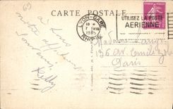 La POSTAL Lyon de la VENDIMIA pone la república