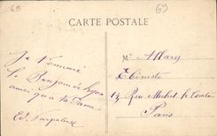 POSTAL Lyon de la VENDIMIA justa el Pasillo grande