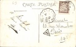 Puente de Lyon de la POSTAL de la VENDIMIA de la universidad y del Faucltes