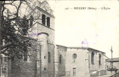 VINTAGE POSTCARD MIllery the Church