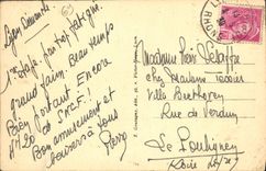 La POSTAL Lyon de la VENDIMIA coloca los estiércoles vegetales Plgeons