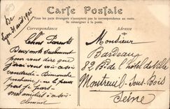 POSTAL Lyon de la VENDIMIA vista en el Saone el barco de Jorte de la pasarela Saint