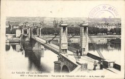VINTAGE POSTCARD Bridge of Neuville Seen from of Villevert Right-sided