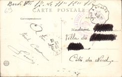 VINTAGE POSTCARD Bridge of Neuville Seen from of Villevert Right-sided