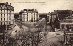 CPA Lyon Les Boulevards du Nord et du Lycee
