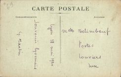 Bulevares de Lyon de la POSTAL de la VENDIMIA del norte y de la universidad