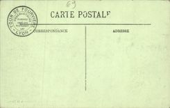 VINTAGE POSTCARD Lyon Hill of Fourviere Elevator of the Tower the basilica and the Gay restaurant