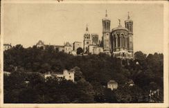 Apse de Lyon de la POSTAL de la VENDIMIA de la basílica del ND de Fourviere
