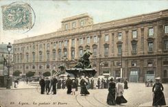 POSTAL Lyon de la VENDIMIA el St Pedro del paladar