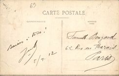 VINTAGE POSTCARD Villefranche On the Saone View