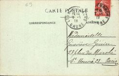 Cortes de ley de Lyon de la POSTAL de la VENDIMIA y cuesta de Fourviere