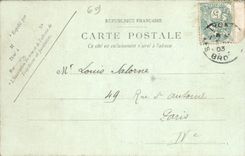 VINTAGE POSTCARD Lyon Panorama taken of the Gay Restaurant