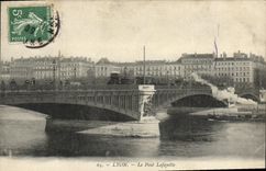 POSTAL Lyon de la VENDIMIA el puente de Lafayette