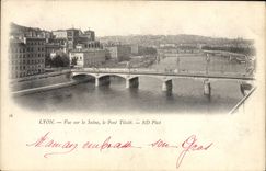 CPA Lyon Vue Sur la Saone le Pont Tilsitt