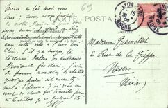 VINTAGE POSTCARD Lyon the Cathedral and the Slope of Fourviere