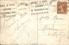 POSTAL Grenoble de la VENDIMIA tres picos de Belledonne