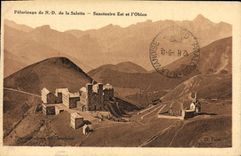 VINTAGE POSTCARD ND Pelerinage of Salette Sanctuaire Is and Obiou