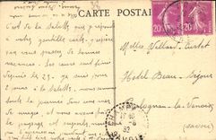 VINTAGE POSTCARD ND Pelerinage of Salette Sanctuaire Is and Obiou