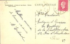 CPA Grenoble L'Isere et les Alpes Eglise Saint Andre
