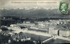 CPA Grenoble Perspective sur la Ville Vue Prise de Ste Marie d'en haut 