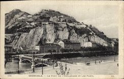 CPA Grenoble Le Pont De L'Esplanade Et Les Forts