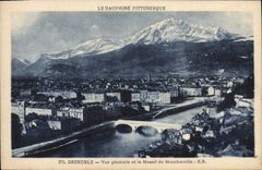 CPA Grenoble Vue generale et le Massif du Moucherotte