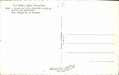 MODERN CARD Route of Villard de Lans has Pont in Royans the throats of Bourne