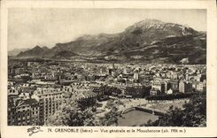 CPA Grenoble Vue Generale et le Moucherotte