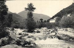 VINTAGE POSTCARD Holy Martin Vesubie Seen on Boreon