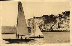 CPA Nice Les Regates Bateaux