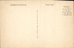 POSTAL Vence interior de la VENDIMIA de las paradas de la iglesia del décimo quintas