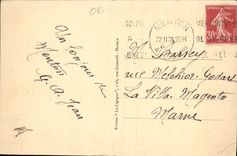 CPA Menton Vue Prise du Cap Martin