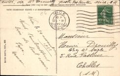 POSTAL de la VENDIMIA ida Niza de la caminata llana de las palmeras de ETAS