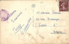 VINTAGE POSTCARD Antibes Walls of the sea front the Holy bastion Andre and the Alps