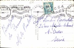 CPM La Corniche d'Or La route du bord de mer entre Theoule et Le Trayas